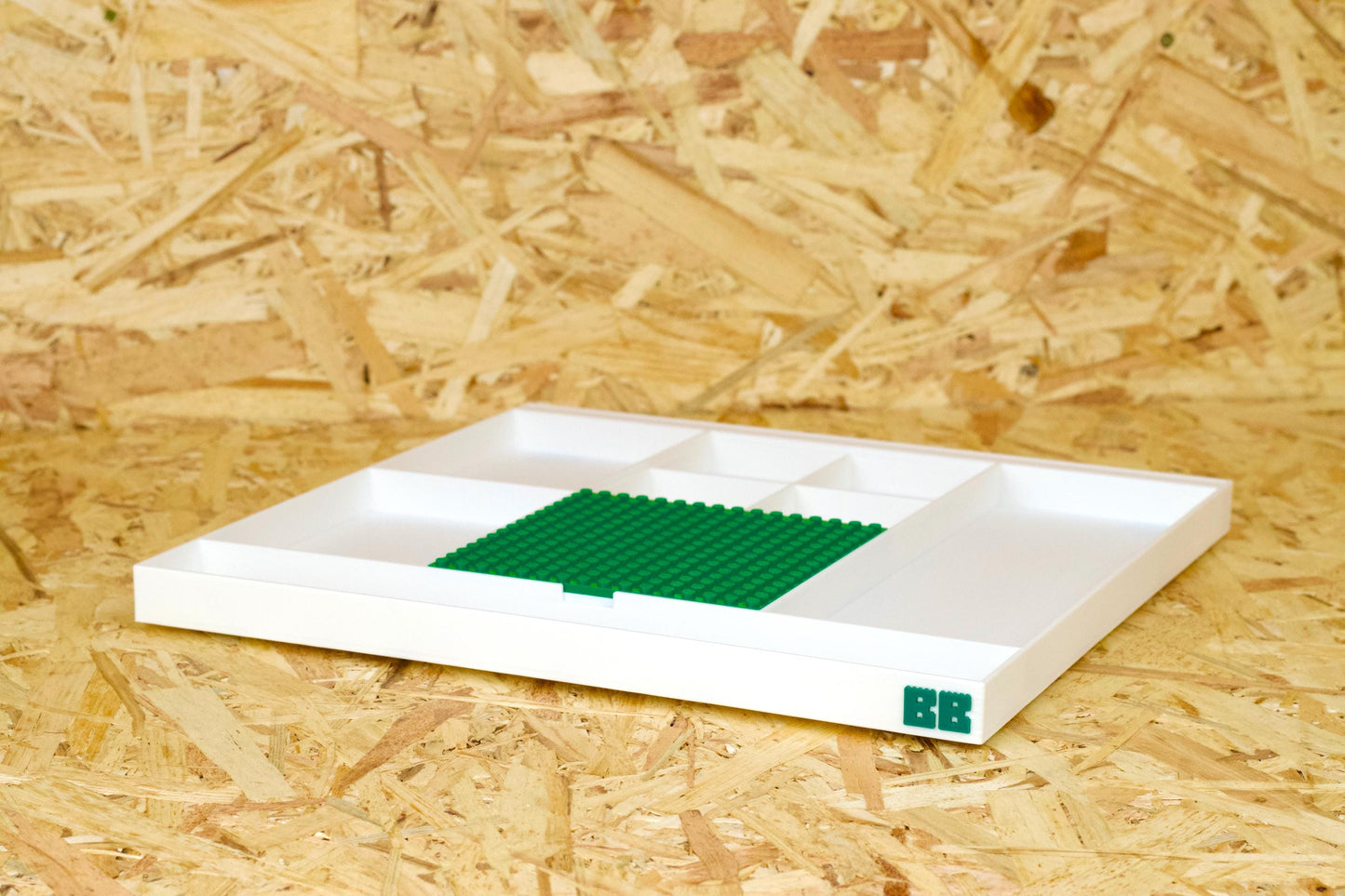 BRICK BUDDY™ XL – Modular Building Tray | Eco-Friendly Organiser With Removable Guide Stand